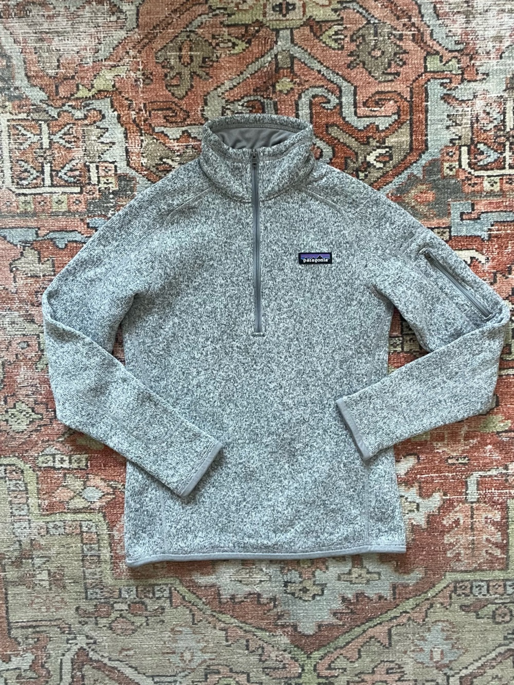 Patagonia Women’s Heather Gray Half-Zip Fleece Pullover